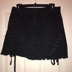 Forever 21 Black Denim Skirt